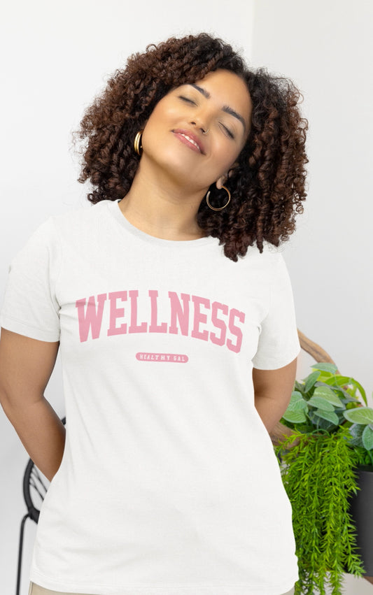 Wellness Tee | Pink Peony - Healthy Gal